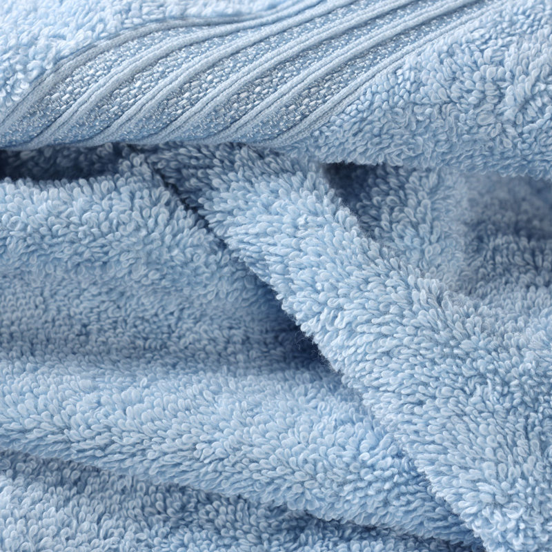 Oleg Heritage Egyptian Cotton Soft Absorbent Luxury Bath Towel, Bleu clair