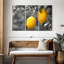 Ensemble de 3 citrons pop sur toile-1242645083