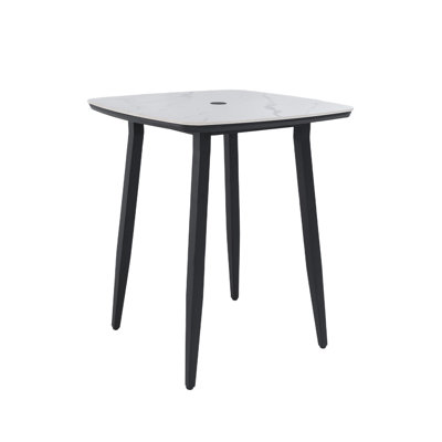 Modern Rounded Square Outdoor Bar Table