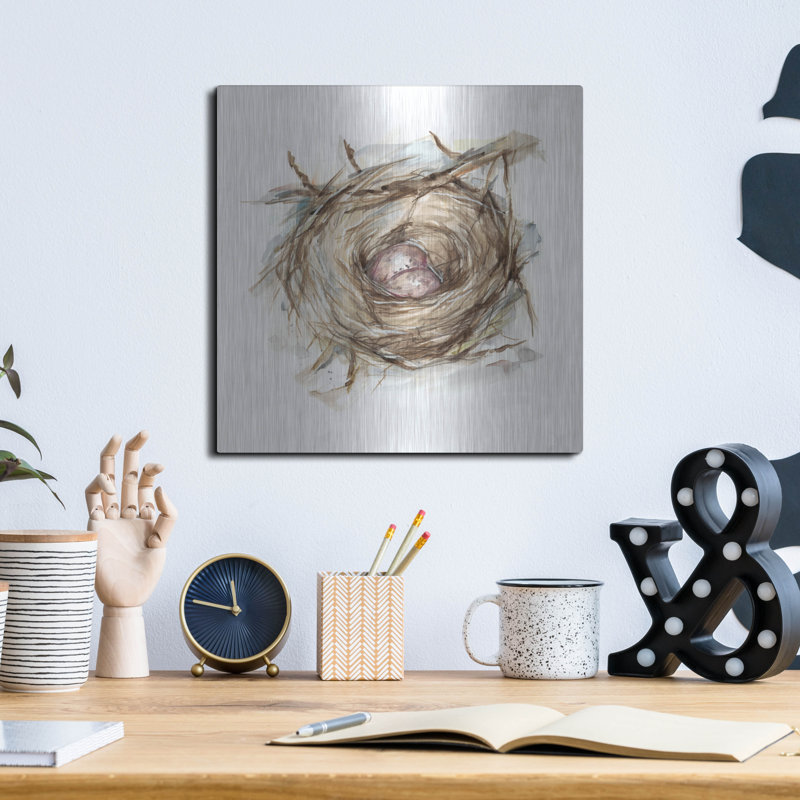 «Bird Nest Study IV» par Ethan Harper, H 12 po x l 12 po