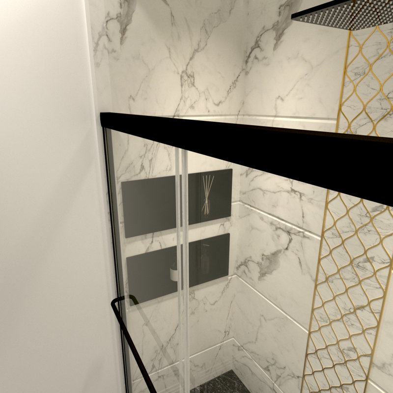 Portes de douche, Noir