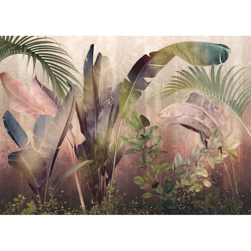 Panneau mural à 7 panneaux Millsaps Rainforest Mist L 8,2 pi x l 137,9 po