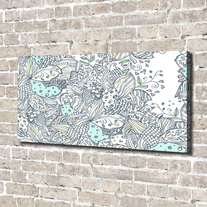 Floral Pattern - Wrapped Canvas Print