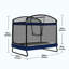 Trampoline carré d'extérieur carré 4 * 6Ft pour enfants adultes long trampoline rectangulaire