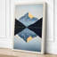 Mountain and Mirror Minimalist - Wrapped Canvas-1409041874-1409041879