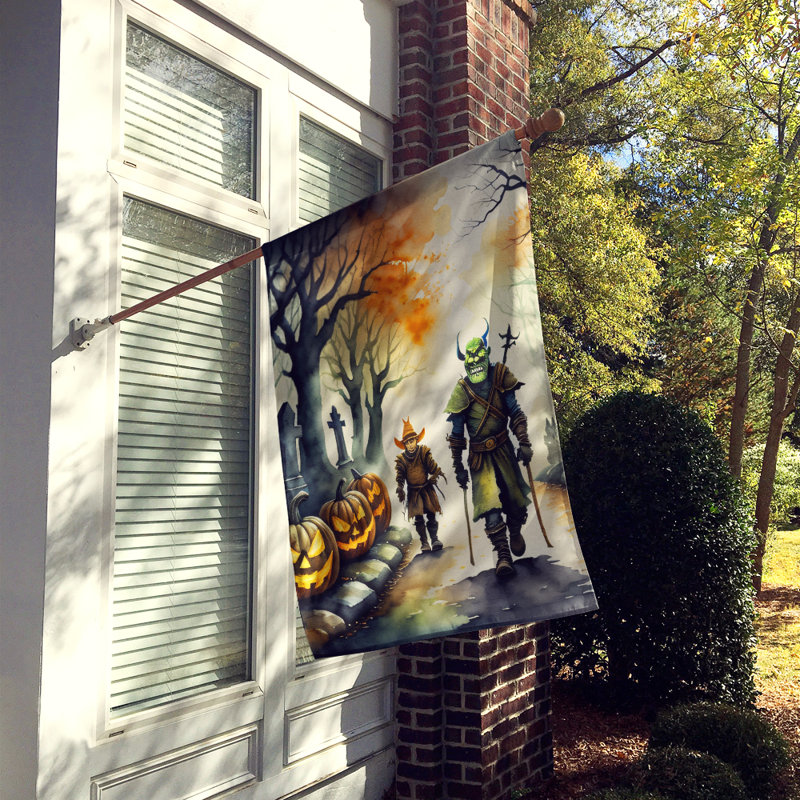 Drapeau de la maison d'Halloween Orcs Spooky