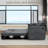 74" Pull Out Sofa Bed, Convertible Sleeper Sofa Bed With USB Ports, Corduroy Upholstered Couch With Chaise Lounge For Living Room, Guest Room, Dark Gray-854966178