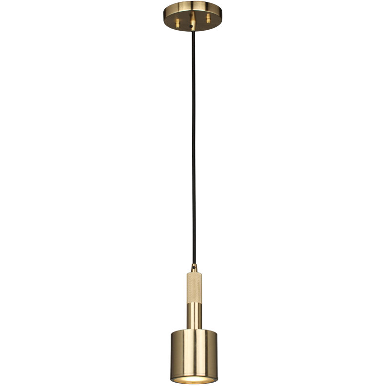 Luminaire suspendu 1 lumière Rhoswen, Laiton vieilli