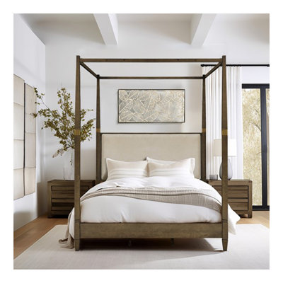 Canopy Bed Queen Brown See Below