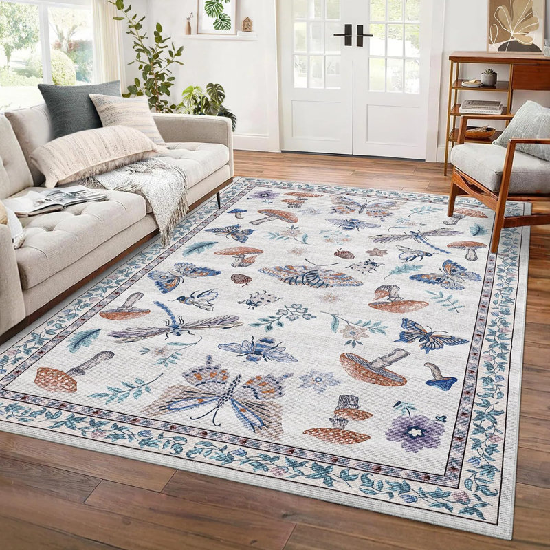 Machine Printed Area Rug, Beige, Runner 60 x 180 cm