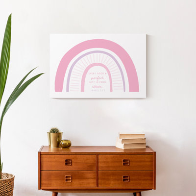 Impression sur toile «Pink Rainbow Delight»