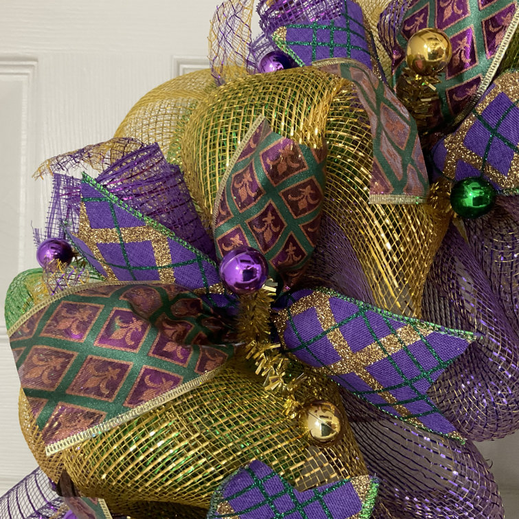 Mardi Gras Jumbo Bead Garland Heavy Duty Commercial Grade Mardi