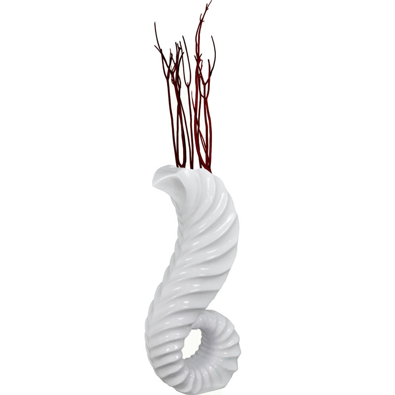 Grand vase en corne Davisson