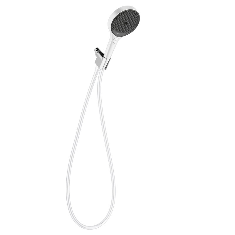 Ensemble de pomme de douche à 3 jets avec boyau de douche et support pour bras de douche Hansgrohe Rainfinity, Noir mat
