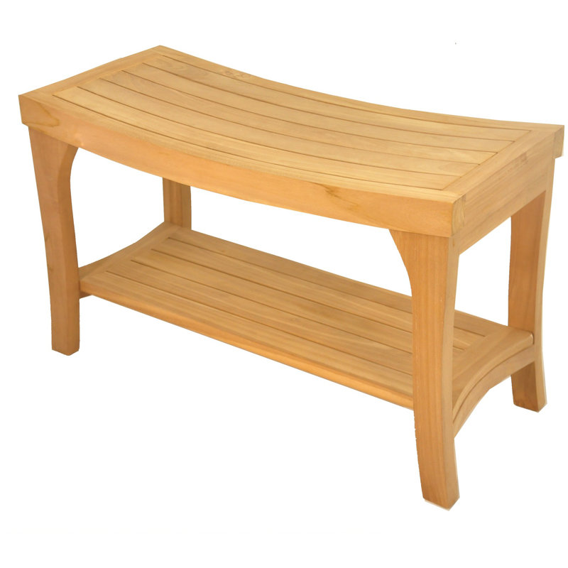 Whitmore 30'' W Teak Shower Bench