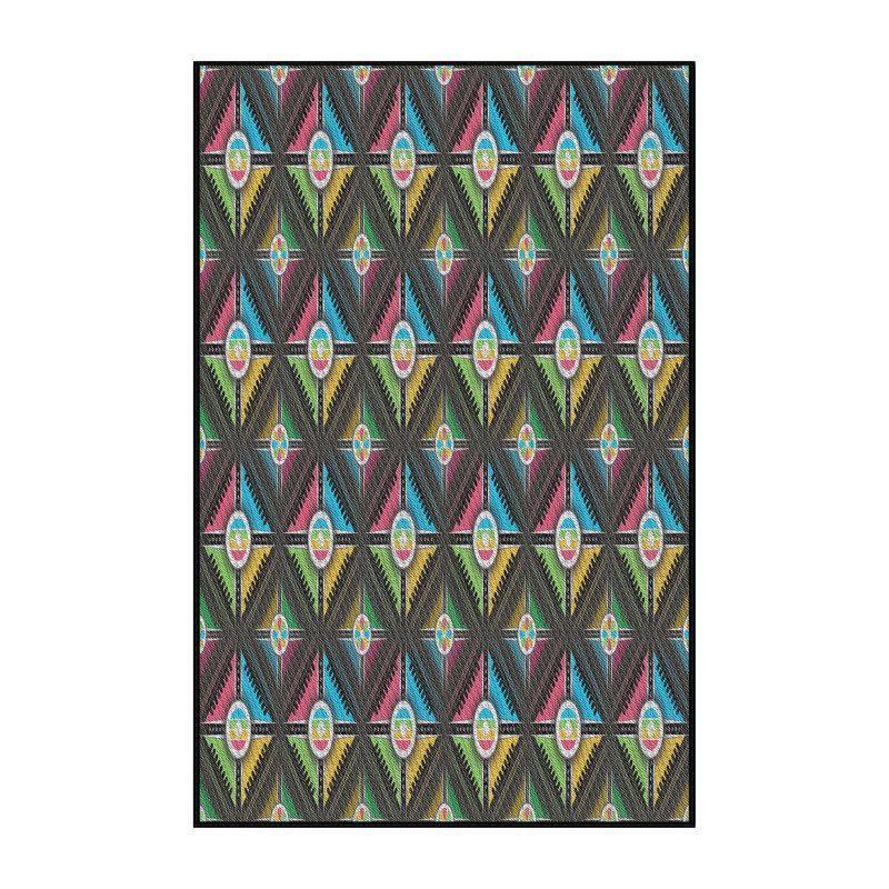 Tapis vert/bleu/rose zone, Rectangle 5 pi x 7 pi