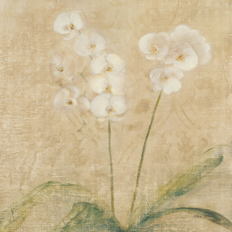 Orchid Square par Cheri Blum, H 36 po x l 36 po x P 1,25 po, Oui, Imprimé à cadre doré