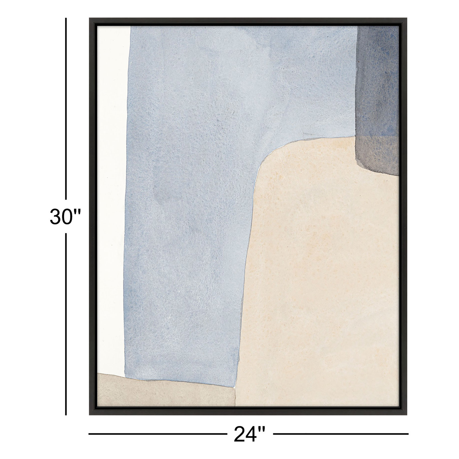 Dreamy Hues Painting by Julia Balfour, 30" H x 24" W x 1.4" D, Black Framed Canvas