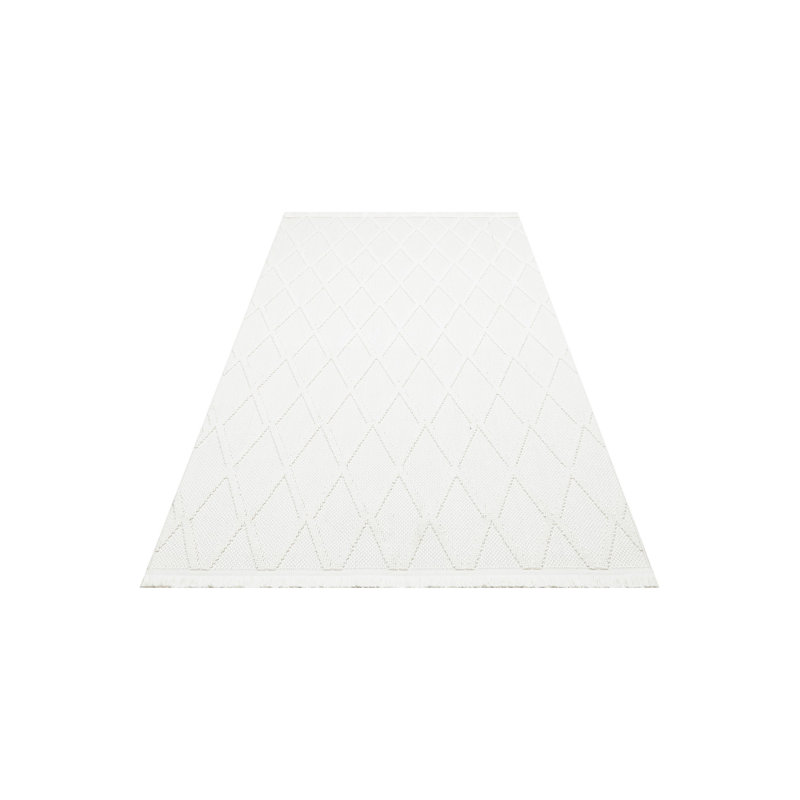 Elegant Hall Carpet, Cream Color, 31.5 x 59.1 inches | 100% Polyester, Machine Woven, No Pile, Flat Weave | Easy to Clean with Vacuum & Spot Remover, Durable and Stylish for Entryways and Living Spaces