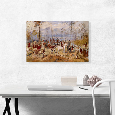 " Fox Hunting 1890 " by Julius Von Blaas