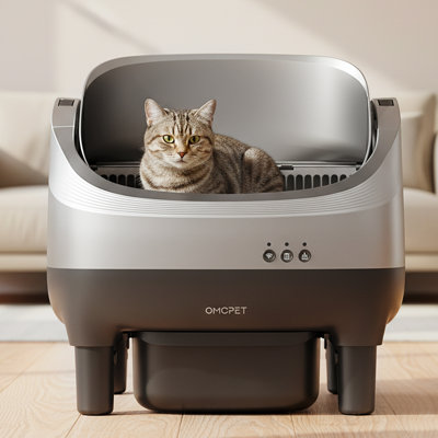 CATLK Self Cleaning Cat Litter Box Odor Removal Auto Litter Box 100+10L 35lbs