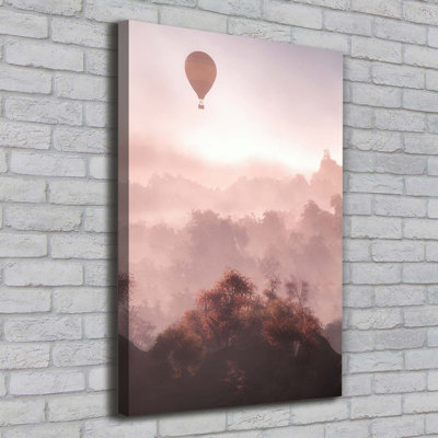 Flying Forest Balloon - Wrapped Canvas Print