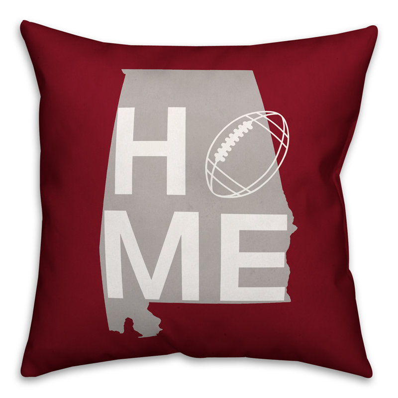  Coussin intérieur / extérieur Alabama Home Football