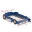 Lit plateforme avec roulettes Race-470466685