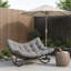 Chaise berçante en rotin pour 2 personnes