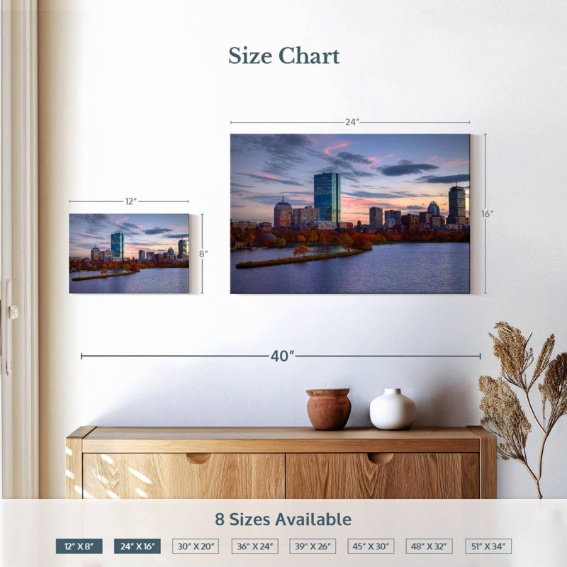 Sireci Boston Back Bay, H 16 po x l 24 po