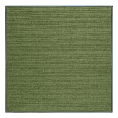Machine Washable Solid Green Area Rug