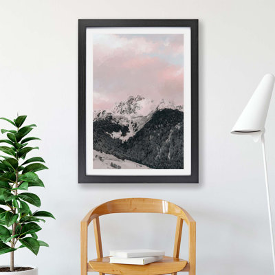The Pink Mountain - Framed Print