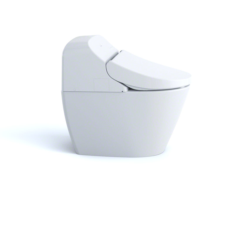 Washlet® Dual-Flush Elongated Bidet Toilet with High Efficiency Flush (Seat Included), Cotton
