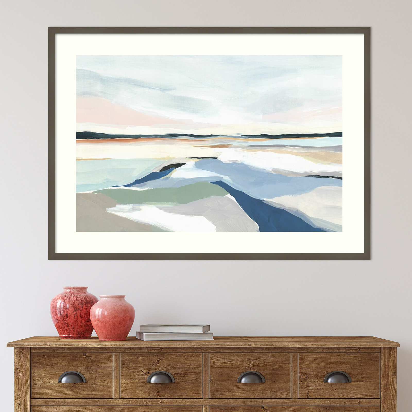 Seaside Day I by Isabelle Z, Black Framed Paper, 19" H x 26" W