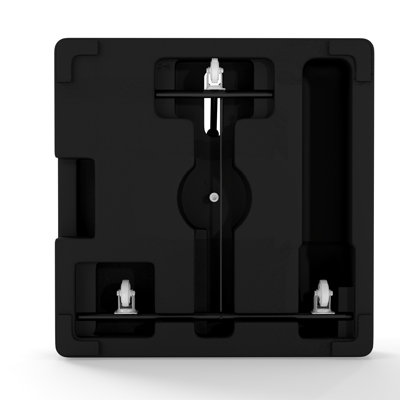 Porte-parapluies 23,6 po en plastique noir - remplissable, capacité de 130 lb, avec poignée et roulettes pour l'extérieur