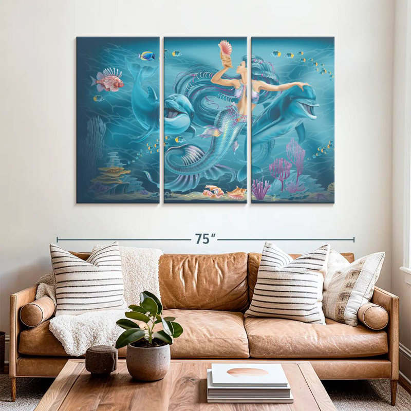 Kelan Singing Mermaid, 42" H x 65" W