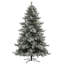 Vickerman Flocked Cayce Pine Artificial Christmas Artificial Pine Christmas Tree-1476722959