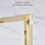Taoussi 2 - Pieces Luxury Golden Stainless Steel Nesting Tables with Tempered Glass-2008802110