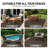 Checkered Dark Gray/Natural Easy-Care Jute-Style Indoor/Outdoor Flat Woven Area Rug-1506320488-1506320502
