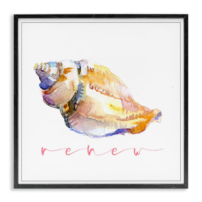 Conch Shell Renew Framed Giclee Art by John Keeling