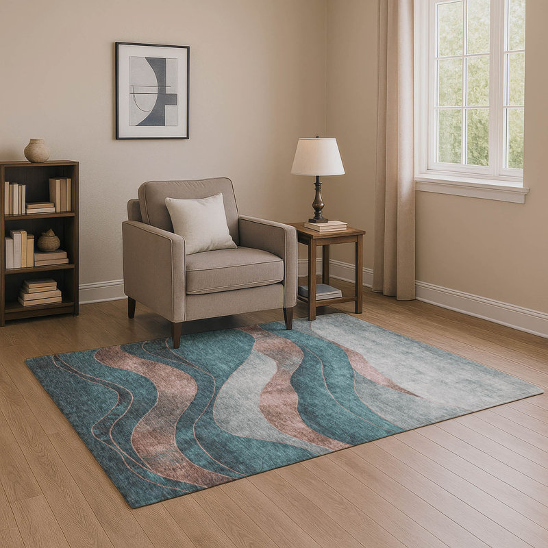 Tapis tourbillon AMF1892 de qualité supérieure lavable à la machine, Rectangle 10 pi x 14 pi