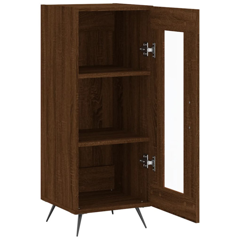 Digrazia 34cm Sideboard, Brown/Oak