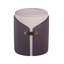 Repose-pieds deux tons avec rangement ou tabouret de coiffeuse, brun