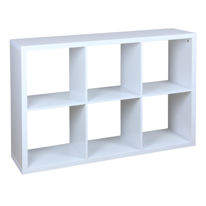 Bibliothèque cubique , Gris, (6 tablettes) H 30 po x l 43,7 po x P 13 po
