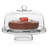 Libbey Selene 6-in-1 Multiuse Glass Server, Punch Bowl, Chip and Dip Bowl, Cake Stand