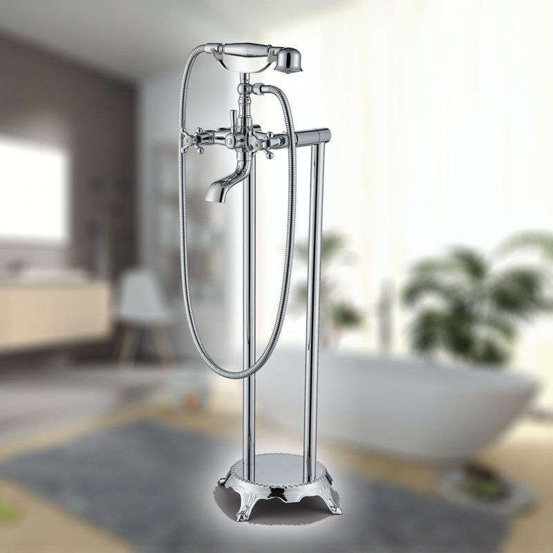 Bec de baignoire fixé au sol