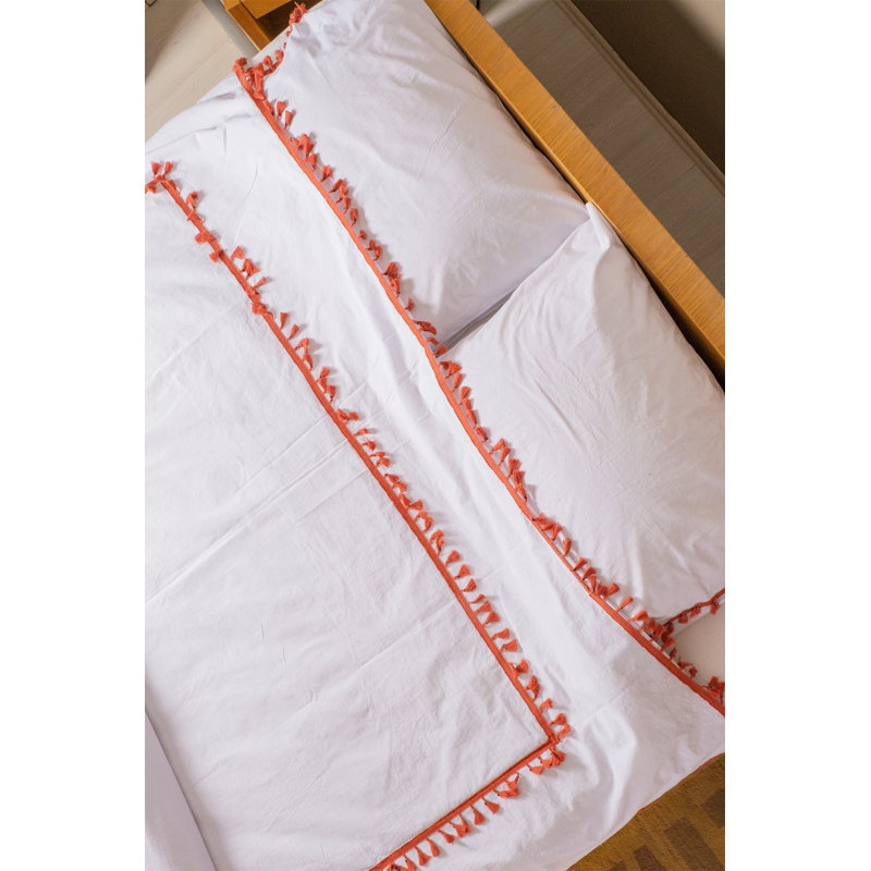 100% Linen No Pattern Duvet Cover with Pillowcases Included