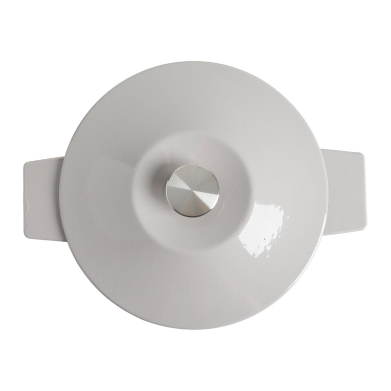 Cocotte en fonte émaillée avec couvercle Martha Stewart Eastholm, Gris chaleureux, 5 pintes