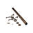 4ft Bar Foot Rail Kit Complete Undercounter Mount Hardware and Tubing-50904977