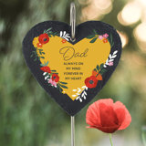 Enright Poppy Dad Always on My Mind Memorial Plaque
